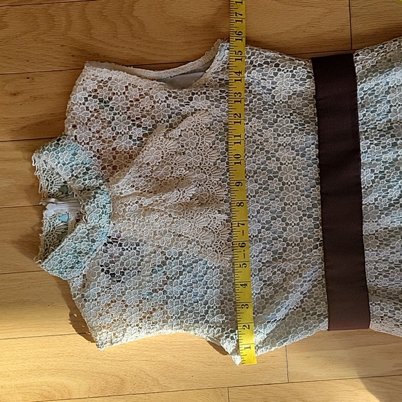 Mae Lace dress with Jabot Collar and attached slip - Picture 12 of 16